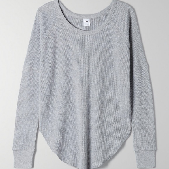 TNA Sweaters - TNA alder thermal grey sweater